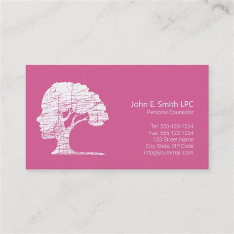 professional counseling business cards.